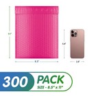 Pink Poly Bubble Mailers Self Seal Padded Envelopes 300 Count 8 5 X 11 In