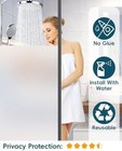 Frosted Glass Film Static Cling Office Bedroom Bathroom Home Window Tint W tools