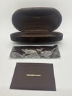 Tom Ford Large Brown Velvet Sunglass Case W Card  Cleaning Cloth - No Box