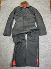 Walls Blizzard Pruf Coverall Black Small Short Brown Canvas Insulated Workwear
