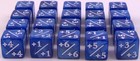 Mtg  1  1 Counter Dice 20pc Blue Pearl D6 Commander Token Set