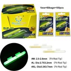 100pcs Fishing Glow Sticks Fishing Rod Floats Night Fishing Fluorescent Rod Tip