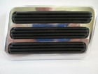Polished Billet Aluminum Brake Pedal Pad Rectangle Chevy Ford Hot Rod   8500pol