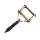Antique Nautical Brass Rectangular Handheld Magnifying Glass Reading Magnifier