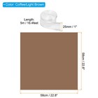 20 Sheets Flower Wrapping Paper With Ribbon 22 8  X 22 8  Coffee light Brown