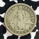 1914-s U s  Philippines 10 Centavos Lot t7367 Silver 