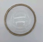 Vintage Rogers Sterling Silver Filigree Swirl Rim Border Etched Dot Flower Plate