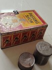 Vintage Passing Show Cigarettes Tin   2 Free Golden Tobacco Co    Montague Fitz 