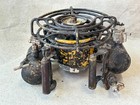 Old Vintage Iron Kerosene Camp Stove With Original Triple Cylinder  Collectble