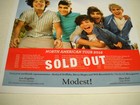 One Direction Sold-out North American Tour Dates cities 2012 Promo Display Ad