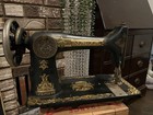 Antique Singer Black And Gold Sewing Machine