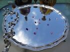 Huge Old British Sterling Silver Salver Tray Handmade Mappin Webb 62oz Excellent