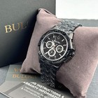 Bulova Octava Black Crystal Chronograph Quartz Men s Watch 98c134
