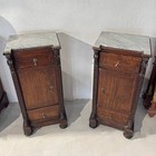 Antica Pair Of Napoletani Nightstands 19th Century Italian Antique Wood