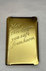 Vintage Wwii Metal Cover Heart Shield Soldier Protector Bible New Testament