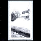 Old Vintage Photo House Snow Winter Scene Found Snapshot Antique Photograph