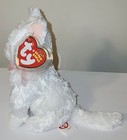 Ty Beanie Baby      Sugar The White Kitty Cat 5 5  Mwmts Plush Stuffed Animal Toy