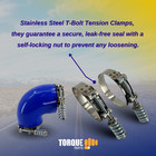 4 0  90 Degree Elbow Coupler Silicone Hose Turbo intake Piping   T-bolt Clamps