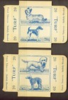 Lot Of 5  2 Card Panels  1952 Carreras Turf  famous Dog Breeds  Slides -10 Cards