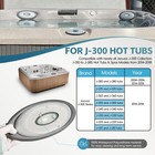Set Of 4 Replacement For Jacuzzi 2014-2020 J-300 Pillow 2472-824