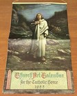 1955 Church Art Calendar For The Catholic Home Feast Color Seasons Hoidays Guide