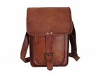 15 In Real Leather Messenger Bag Office School Laptop Satchel Crossbody Shoulder