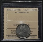 1904 H Newfoundland 20 Cents Iccs Ef45   19302
