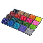 Ciouyaos 20 Colors Ink Pad Stamps  Washable Safe Craft Inkpad For Rubber 