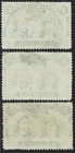 Rhodesia 1910 Kgv Double Head 2d 3 Shades Perf 14 Used