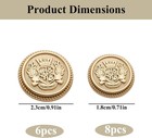 14-piece Gold Metal Blazer Button Set  15mm   23mm Vintage Sewing Buttons Elite