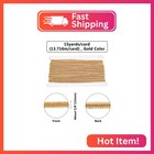 Fingerinspire 15yards Metallic Braid Lace Trim Gold Centipede Lace Ribbon Decora