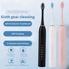 Sonic Electric Toothbrush For Adults     Ipx7 Waterproof  Usb Rechargeable  Soft B