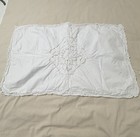 Ophelia   s World Set Of 4 Pillow Shams King Euro Accent White 100  Cotton Cottage