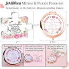 Gifts Compact Mirror With Acrylic Puzzle Rose Gold   Puzzle Piece Granddaughter