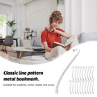 20 Pack Metal Bookmarks  Silver Bookmark Hairpin Hook  Tibetan 