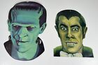 Vtg 80s Frankenstein   Dracula Die Cutout Universal Monsters Vintage Pack