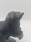 Vtg Inuit Eskimo Carving Soapstone Sea Otter Eating Fish Sculpture By Davitiapik