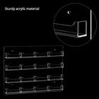 Acrylic Business Card Holder Wall Mount     16 Pockets  Clear Sticker Display Rack