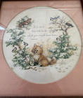 Framed Print Nursery Art Wood Frame 12  Baby Animals Woodland 1950s Fox Vtg