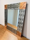 Modern Copper   Steel Decorative Mirror     Handcrafted Metal Frame 30   x24   