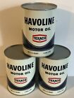 Texaco  Havoline 1968 Motor Oil Quart Metal Can Full N o s   1  Quart