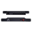 1u Pdu Rack Mount Power Strip  6 Outlet Surge Protector  6 Ft Heavy Power Cord