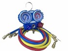 Hvac Mini Split Automotive Ac Refrigerant  Manifold Gauge W hoses Set