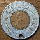 1969-d Fort Wayne  Indiana In Cover All Rental Services Encased Cent Penny Token
