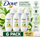 Dove Cucumber   Green Tea Roll-on Antiperspirant Deodorant     40ml  3 Pack 