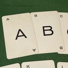 Vtg Small Abc   s Alphabet Letter Cards Black Capital Letter 1 5 8 X 2 1 2   