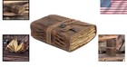 Cuero Vintage Leather Journal - Handmade Refillable Leather Bound Notebook With