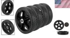 Plastic Spoked Wheel 7 8 Inch Compatible With Lawn Mowers Carts Trucks 4 Pack