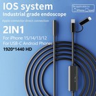 1 3 5m 8led Borescope Endoscope Snake Inspection Camera Iphone 16 15 Android Ios