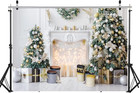 Christmas Photo Backdrop White Christmas Party Backdrop For Photography 7x5ft 11